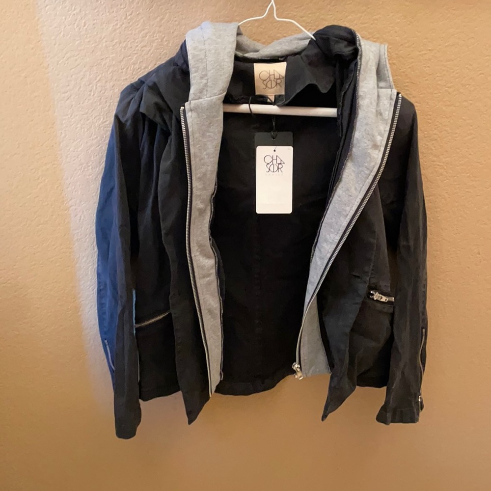 Chaser black denim jacket/blazer